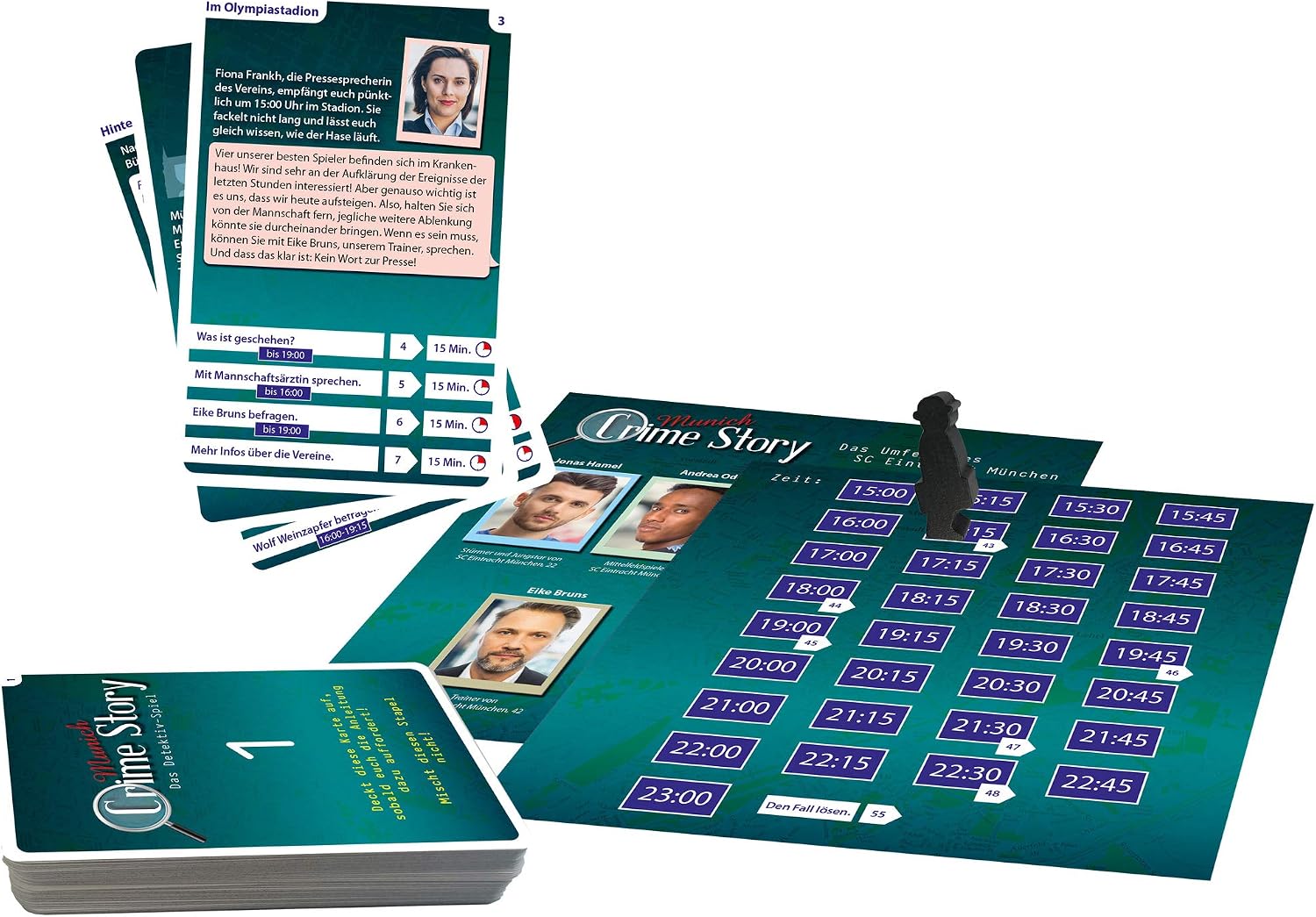 Noris 606201890 Crime Story Munich Crime Game for Adults and Children from 12 Years Detective Card Game on the Theme of Munich for 1 to 6 Players - Image 3