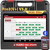 Launch X431 PRO3 (V+) V5.0 2026 Upgraded Bidirectional Scan Tool, OEM Topology Map, Scan HD Trucks, AutoAuth for FCA SGW, ECU