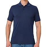 BAMBOO COOL Men's Polo Shirts Slim-Fit Moisture Wicking Mens Shirt Performance Short Sleeve Polo for Men