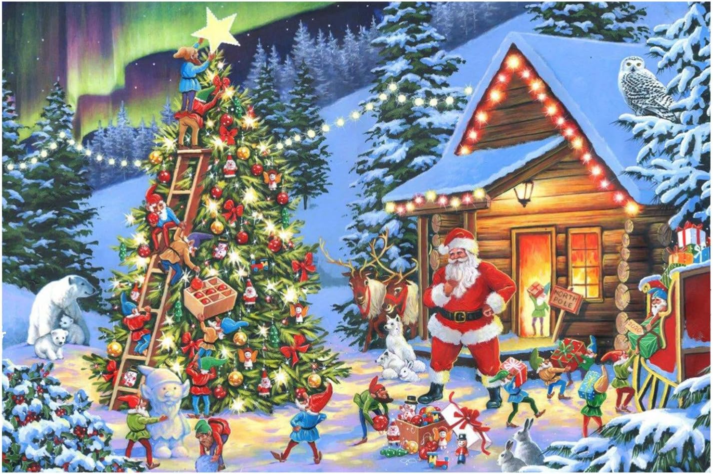 Weihnachten Puzzles 1000 Teile für Erwachsene und Kinder Puzzle