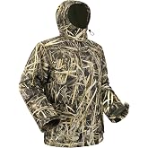 GUGULUZA Men's Hunting Jacket Fleece Lined Quiet Insulated Hooded Camo Coat | Performance Insulated Hunting Jackets, Water Resistant, Multi-pocket, Camouflage Soft Fabric for Hunting Outdoor Sports
