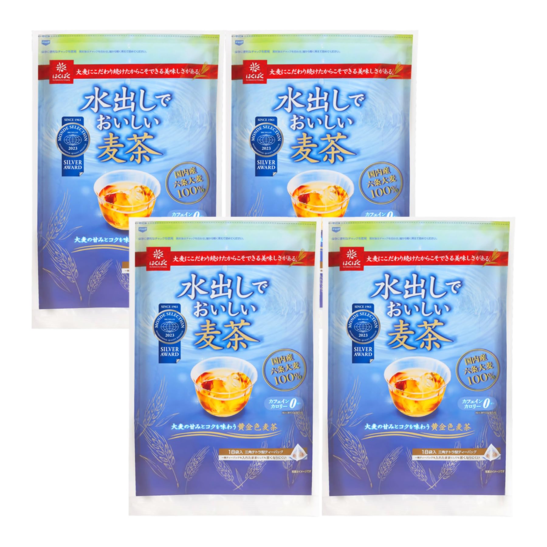 はくばく 水出しでおいしい麦茶 18パック×4個の商品画像