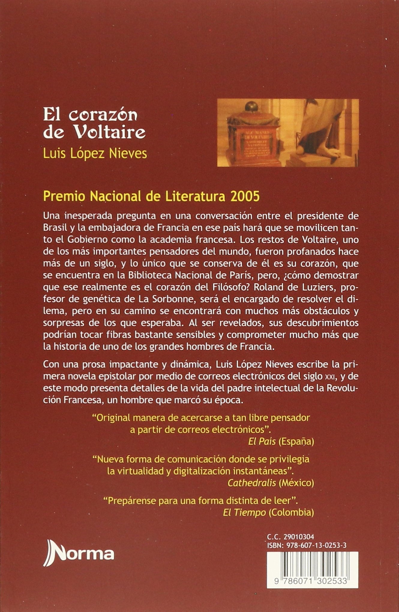 El Corazon De Voltaire Luis Lopez Nieves 9786071302533 Amazon Com Books