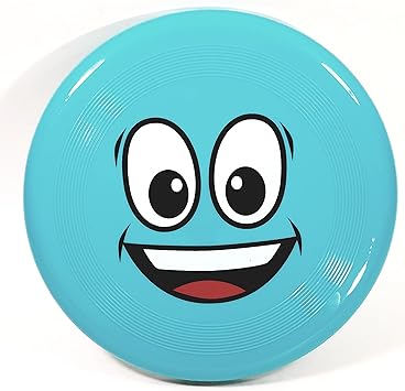 Amazon 絵文字flyerブルーsmiley Face Frisbee Flyingラウンドディスクおもちゃ Enigmatoys ブーメラン フライングディスク