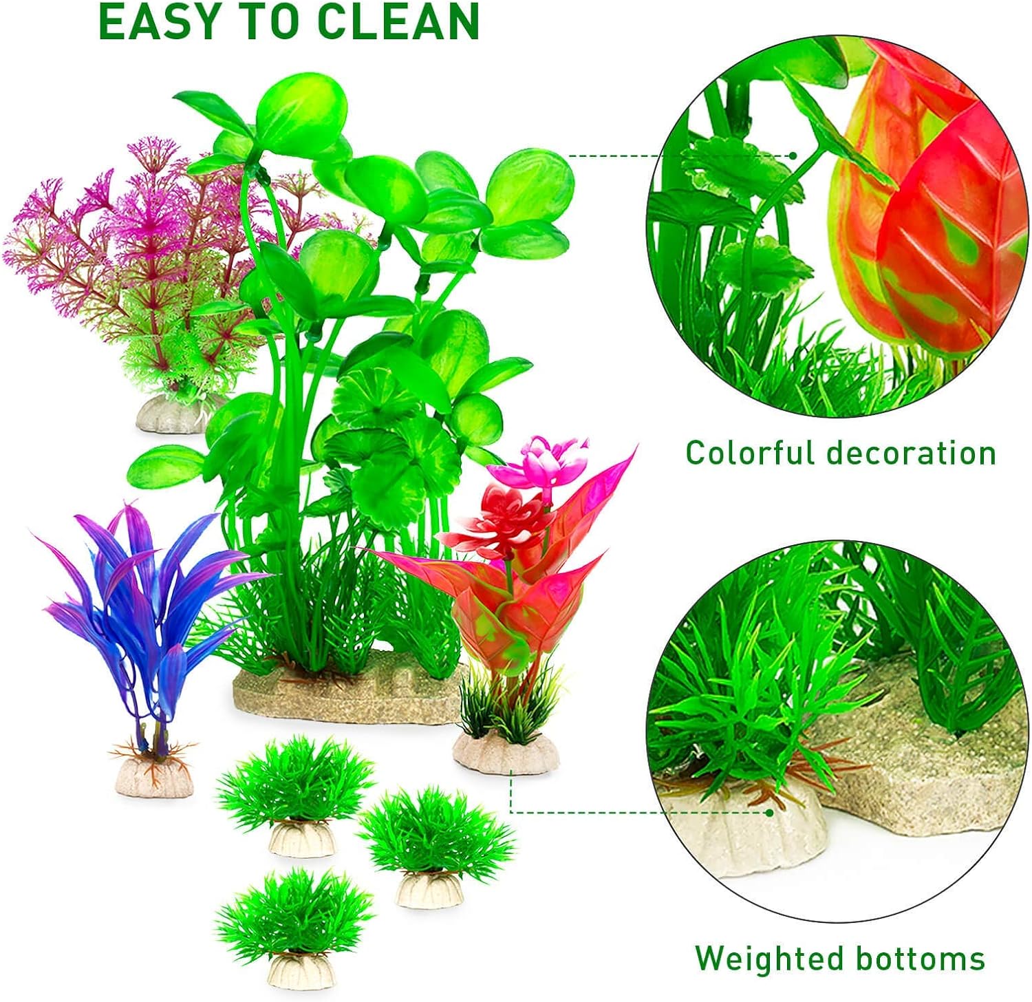 Aquarium plants, Fish Tank Plants, Fish Tank Decorations Suitable for