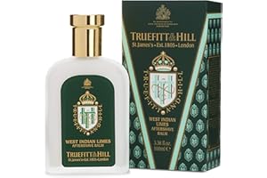 Truefitt & Hill Luxury Aftershave Balm - West Indian Limes - Premium Soothing Moisturizer with Aloe Vera Extract - Ideal for Sensitive Skin, Razor Burn Relief, and a Silky Smooth Finish - 3.38 oz