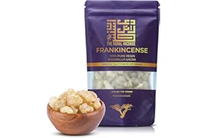 THE ROYAL INCENSE Frankincense Resins | Boswellia Sacra Frankincense Incense |Chruch Incense Olibanum Gum Bulk |Luban 100 Grams (3.5 Ounce)