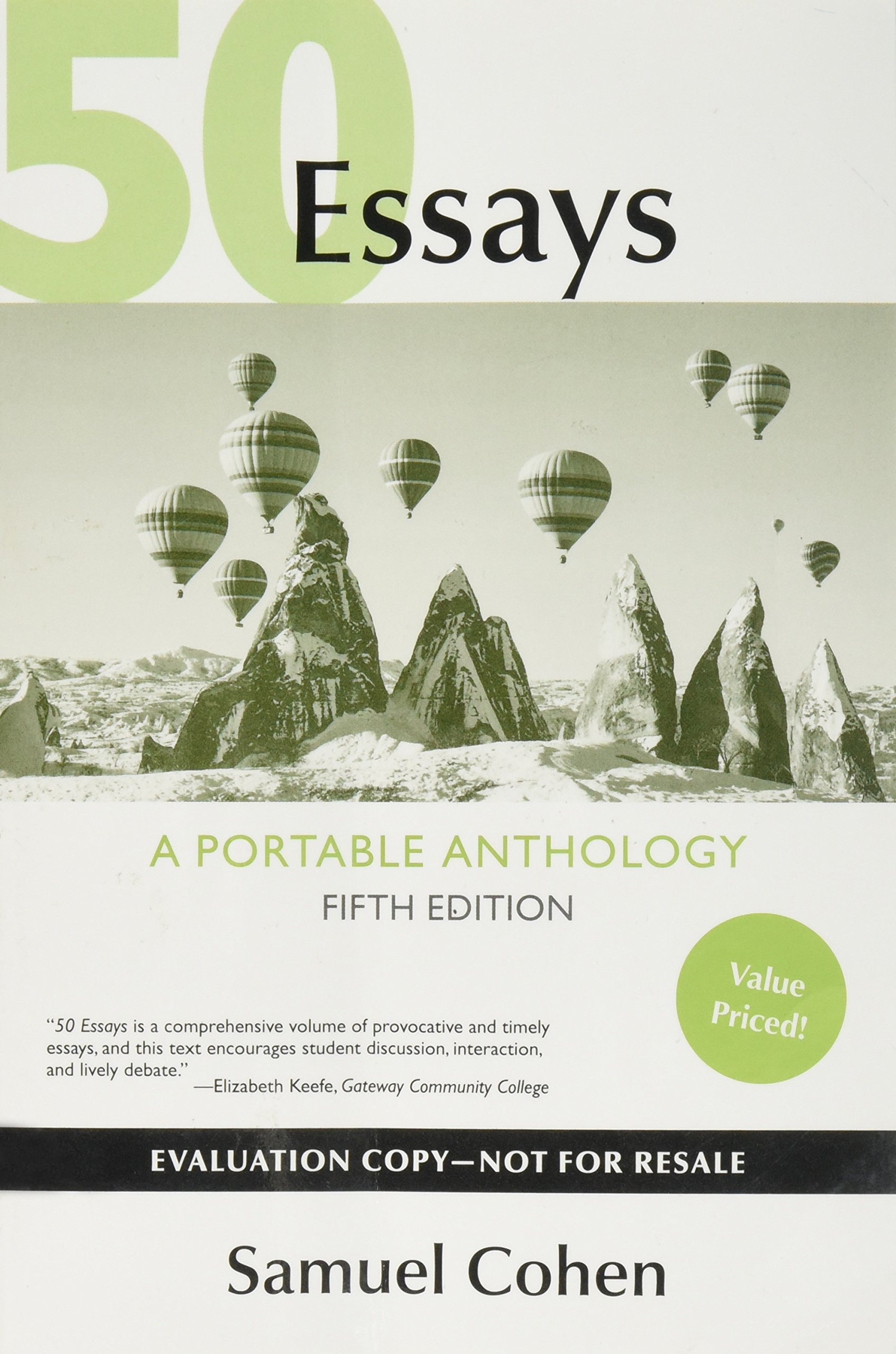 50 Essays A Portable Anthology Evaluation Copy 9781319044305 Books