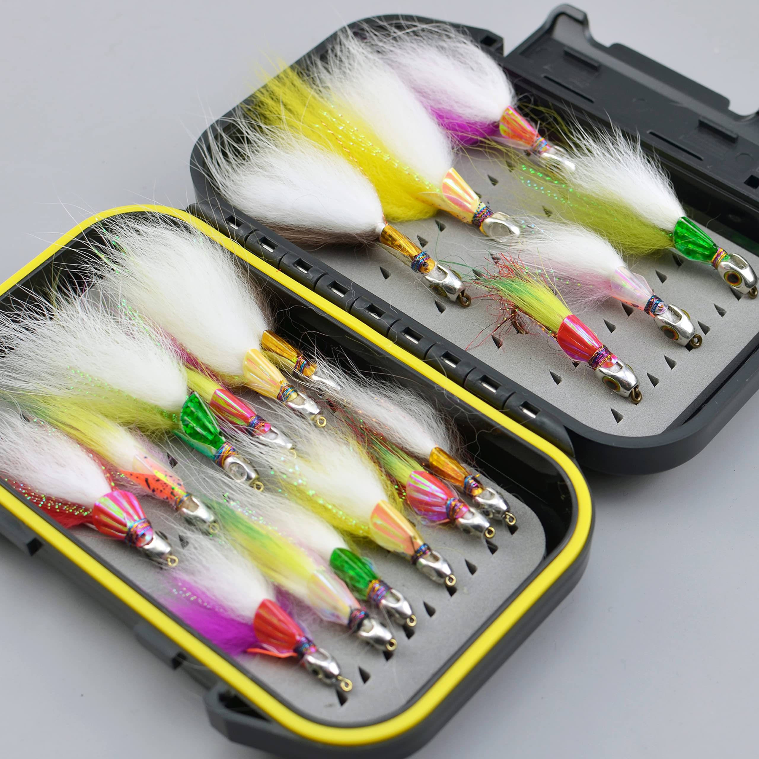 Hand-Tied Marabou Feather Jig Heads – Perfect For Crappie, Bluegill, Panfish & More (1/16 Oz & 1/32 Oz)