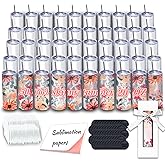 50 Pack Sublimation Tumblers 20 oz Skinny bulk,Stainless Steel Double Wall Insulated Straight Sublimation Tumbler Cups Blank White with Lid,Individually Box,Polymer Coating for Heat Transfer