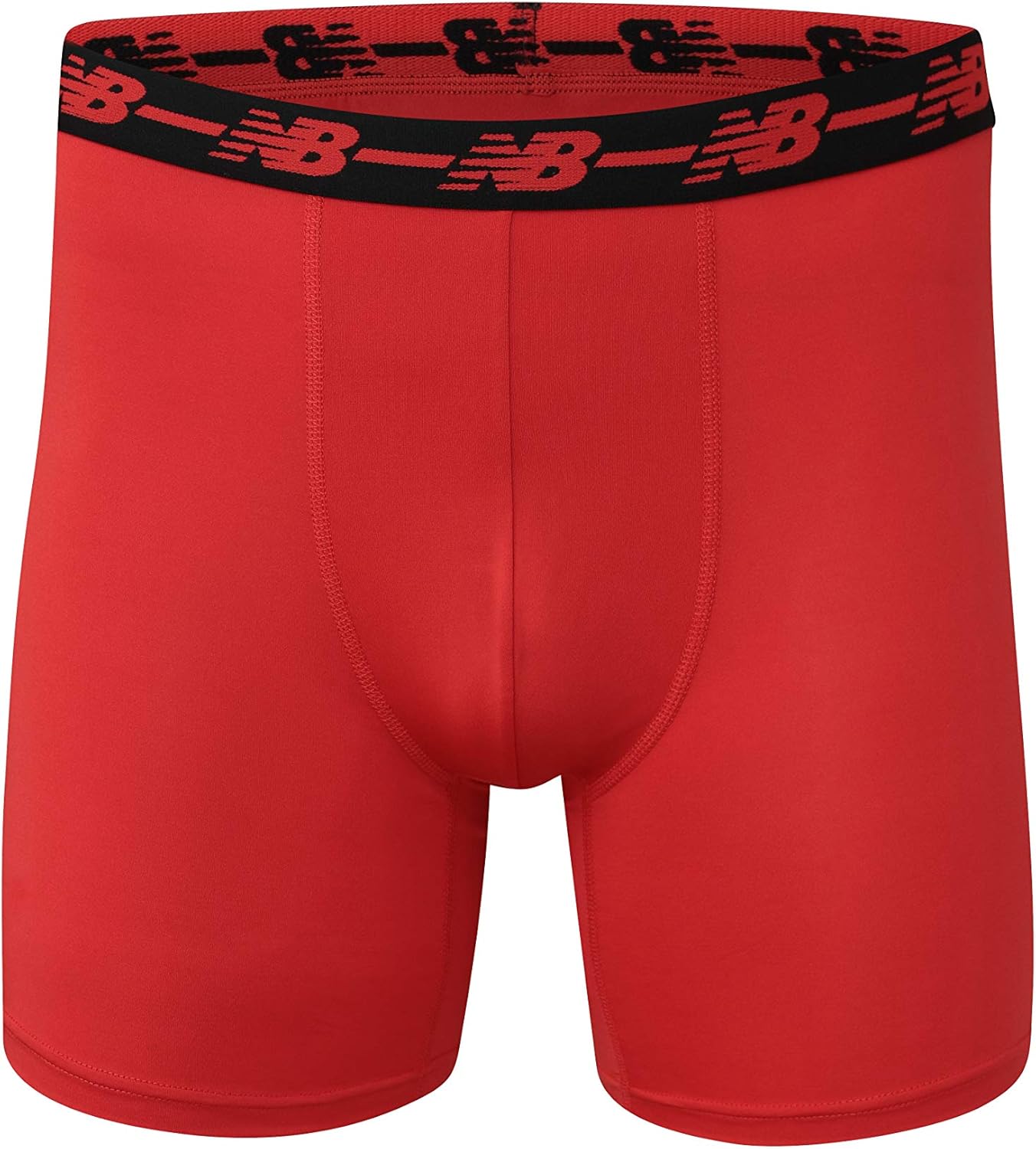New Balance Men's Performance 5" No Fly Boxer Brief, 4-Pack: Clothing