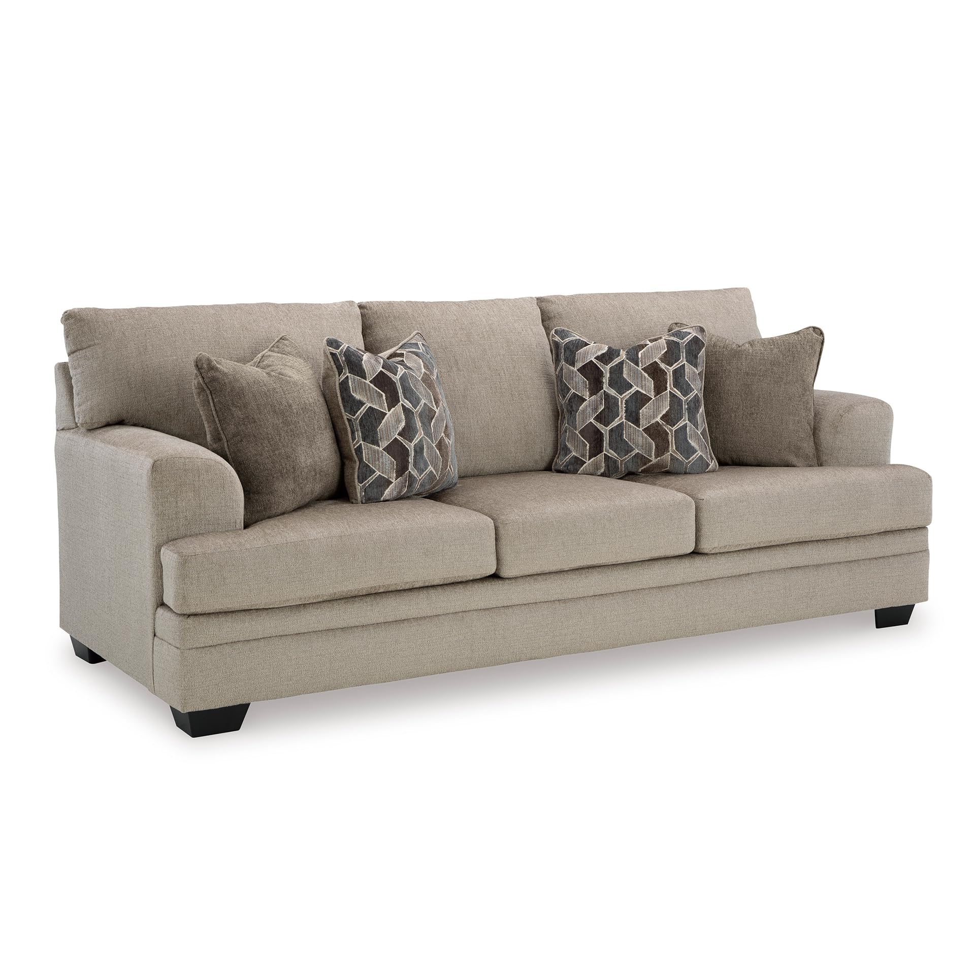 Photo 1 of  Casual Sofa with 4 Toss Pillows, Light Brown