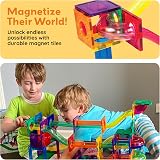 PicassoTiles Magnetic Marble Run STEM Race Track Set 50 Pieces Ages 3+ view 5