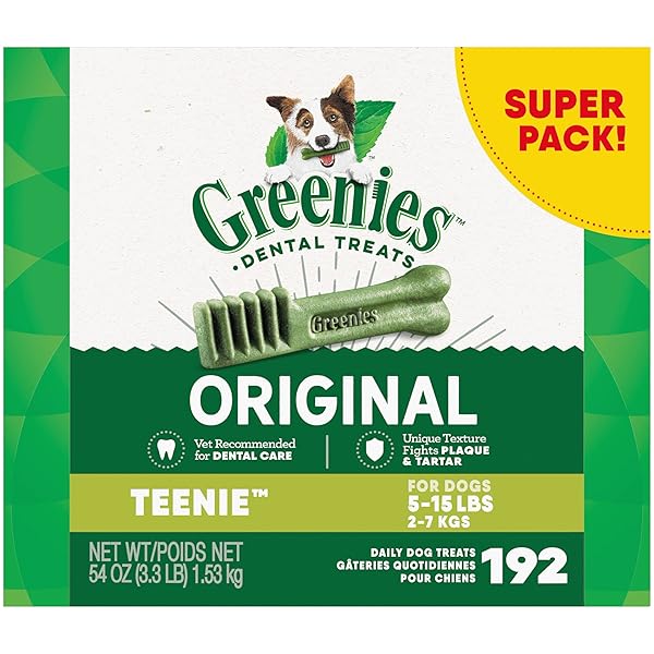 GREENIES ORIGINAL TEENIE DENTAL DOG TREATS, 54 OZ....