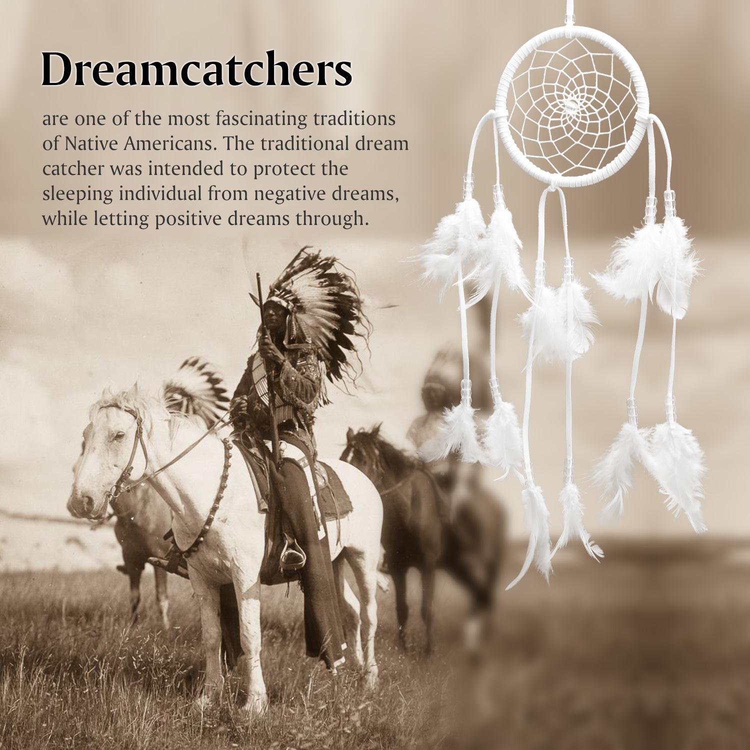 SOLEDI® Dream Catcher Circular Net with Feathers Wall Hanging Decoration Ornament