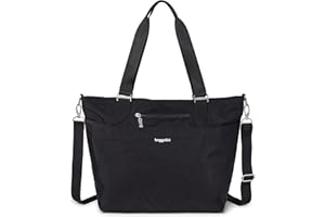 Baggallini Avenue Tote - Laptop Tote Bag with Zippered Closure - Lightweight Travel Crossbody Shoulder Bag for Women