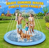 LATERN 170cm Splash Pad for Kids and Pets Non-Slip Water Play Mat view 7