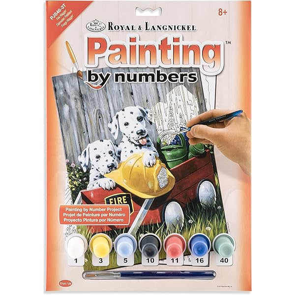 がございま Royal Brush 8.75 by 11.75Inch Junior Paint by Number Kitｶﾝﾏ