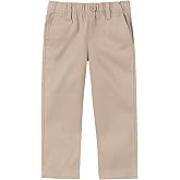 Izod Boys' School Uniform Twill Pants, Flat Front & Comfortable Waistband with 5 Pockets