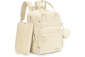 Diaper Bag Backpack, iniuniu Large Baby Bags with Diaper Pouch, Washable Changing Pad, Pacifier Case and Stroller Straps