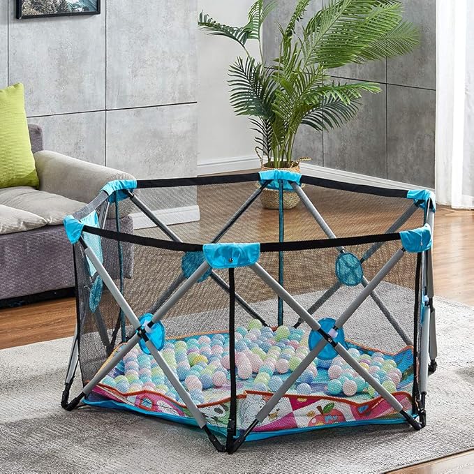 6 sided playpen