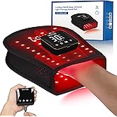 Cordless Red Light Therapy for Hand, Near Infrared Light Therapy Device Pulsing for Body Hand Wrist Fingers Joint Pain Relief Muscle Relax, Portable for Home Office Business Trip Use