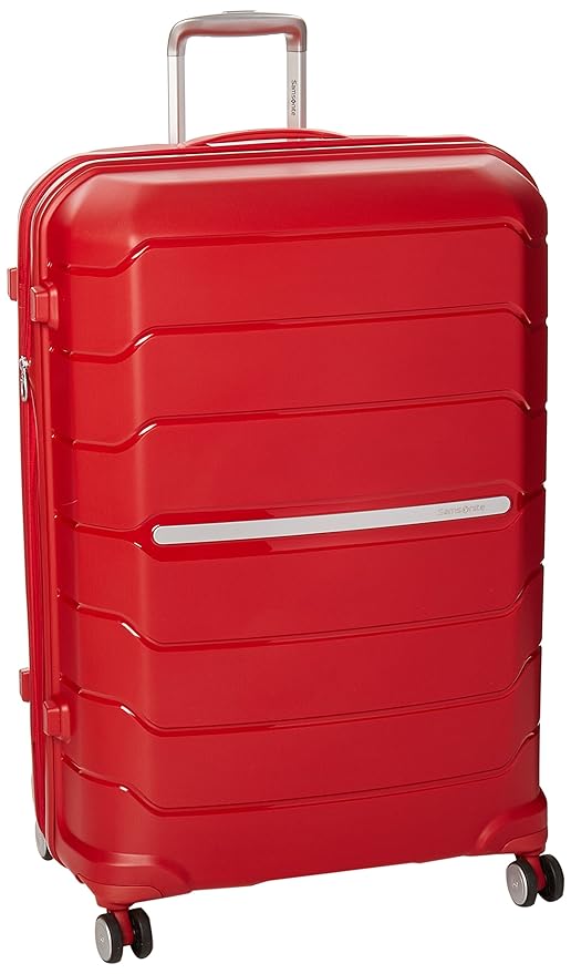 large red suitcase