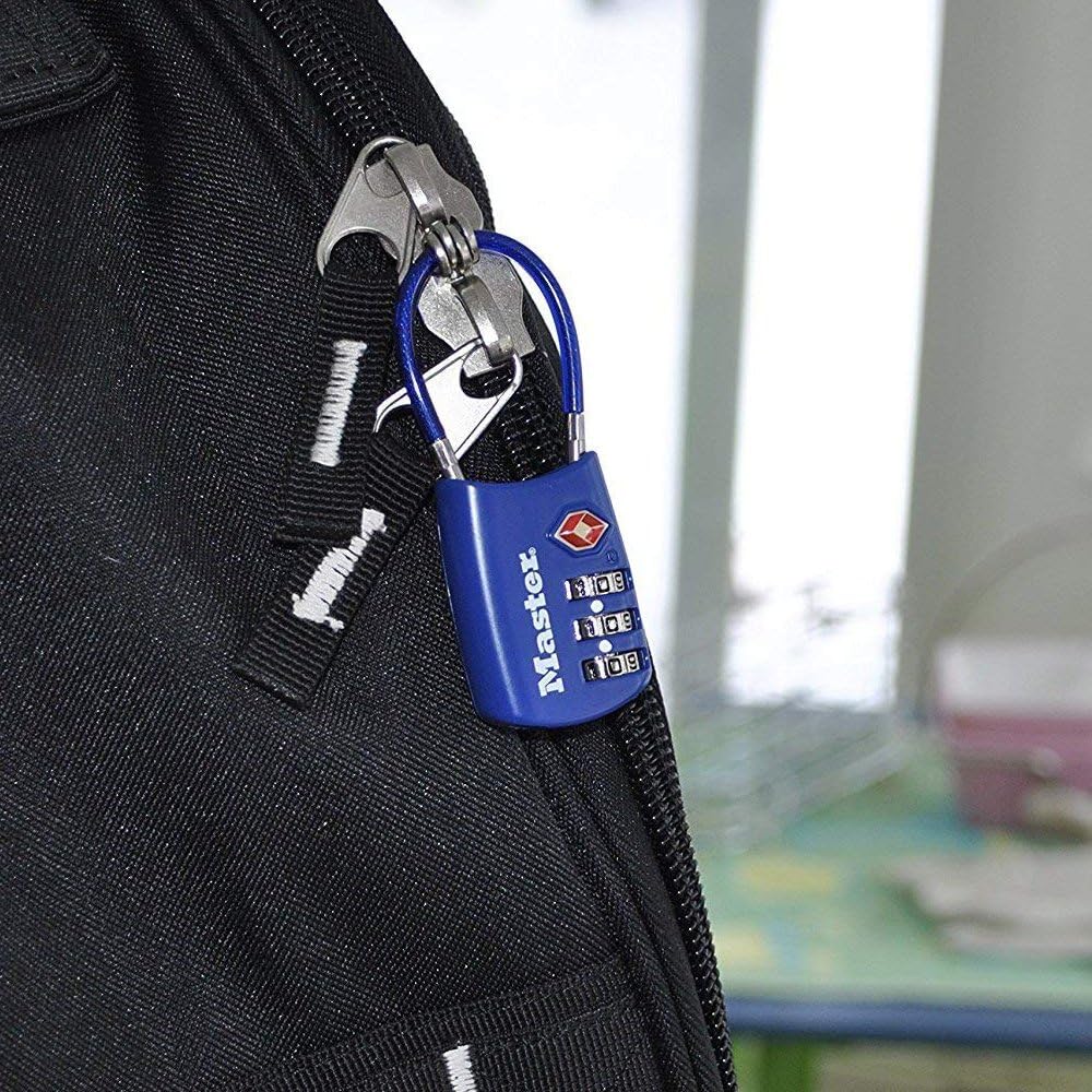 Master Lock 4688D Set Your Own Combination TSA Approved Luggage Lock, 1 Pack, Blue: Home Improvement