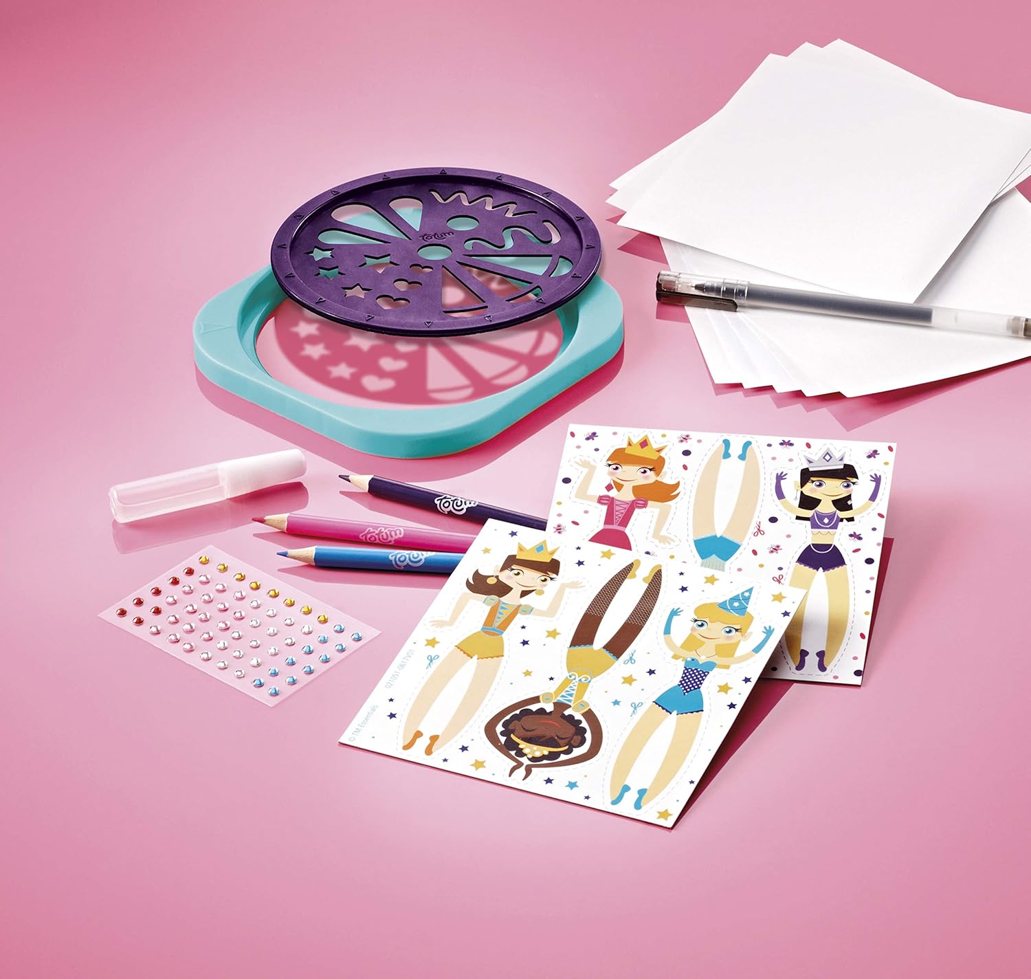 Totum Creative Kit - Queens Mandala - Create Your Dancers in Mandala, Multicolored, Large - Image 3