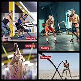 PROIRON Battle Rope 12M 38mm Heavy Duty Fitness Rope 12m Undulation view 6