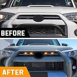 Upgraded 4 PCS Led Grill Lights Compatible with