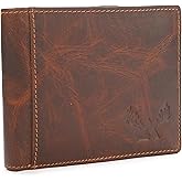 Artizanni Men's Bifold Wallet - Genuine Leather RFID Wallet-, Slim Bilfold Cardholder w/ID Window - Gift Box included (Vintage) SD 013