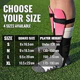 Northdeer Football Shin Guards Sleeves with Ankle Protection Black M view 6