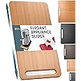 Ibyx Elegant Sliding Tray for Your Coffee Maker & Heavy Kitchen Appliances - Sturdy, Slides Easily from Under The Cabinet (Natural, 7.5”W x 14.5”D)
