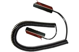 Universal Coiled Security Cable Bulk Pricing Available - Remote Control Tether Security Cable Leash with Hook and Loop Fastener Tape and Double-Sided Tape - Anderic - CBL02