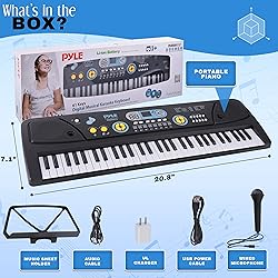 Pyle, Electric Keyboard 61 Keys-Portable Digital