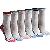 Dickies Women's Dri-Tech Advanced Moisture Wicking Mid-Crew Socks, Available in M-L (6, 12 Pairs)