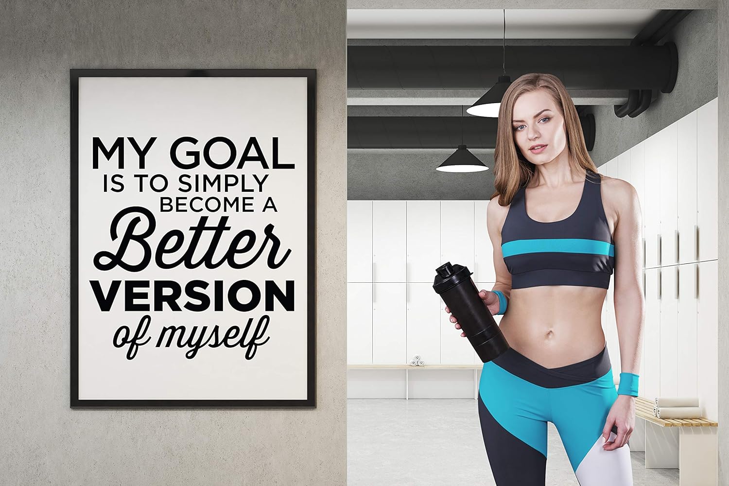MyQuoteGift Wall Decor for Gym Fitness Motivational Decor