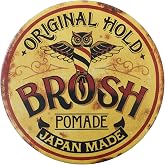 Brosh Original Pomade, Strong Hold &amp; Classic Shine for Men, 4 Oz | Lightweight Water-Based Hair Styling Cream Molds Easily &amp; Rinses Out Clean with No Buildup, Non-Sticky for All Hair Types