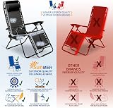 SUNMER Sun Lounger Garden Chairs Set of 2 Zero Gravity Chairs with Cup Holder view 8