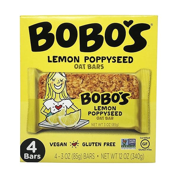 BOBO’S OAT BARS LEMON POPPYSEED OAT BAR 4...