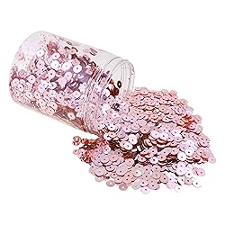 Mandala Crafts 20000 Rose Gold Sequins for Crafts