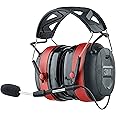 3M Pro-Comms Electronic Hearing Protector, Wireless Earmuffs With Bluetooth Technology & External Noise-Canceling Boom Microphone, Noise Reduction Rating (NRR) 26 dB, Premium Gel Cushions (90546-SIOC)