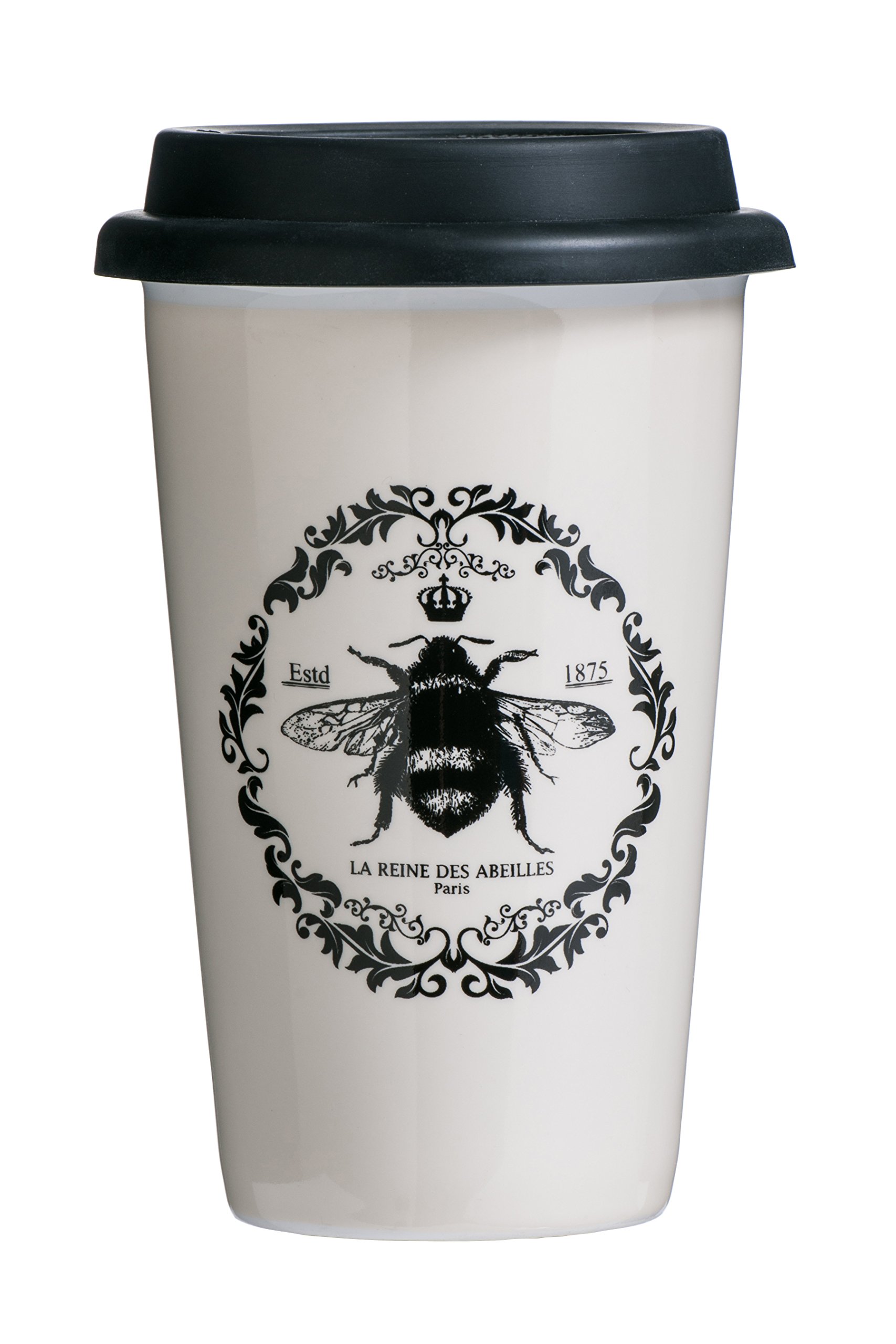 Premier Housewares Queen Bee Travel Mug, Black — image 1