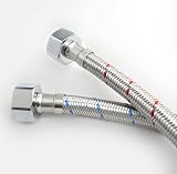 Xcel Home M10 x 1/2 BSP 600mm Flexi Tap Connectors Pair Stainless Steel view 6