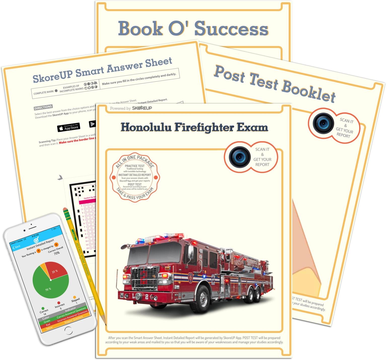 Honolulu Hi Firefighter Exam Hawaii Fire Fighter Test Prep Study Guide Skoreup Llc 0614665583992 Amazon Com Books