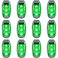 12 Pack Led Safety Light, Safety Light, High Visibility Strobe Running Lights Used for Bicycle, Walking Etc. Clip-On Running Lights Clip to Clothes Strap to Wrist, Bike Or Anywhere