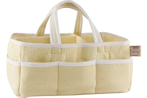Trend Lab Gingham Seersucker Storage Caddy, Yellow