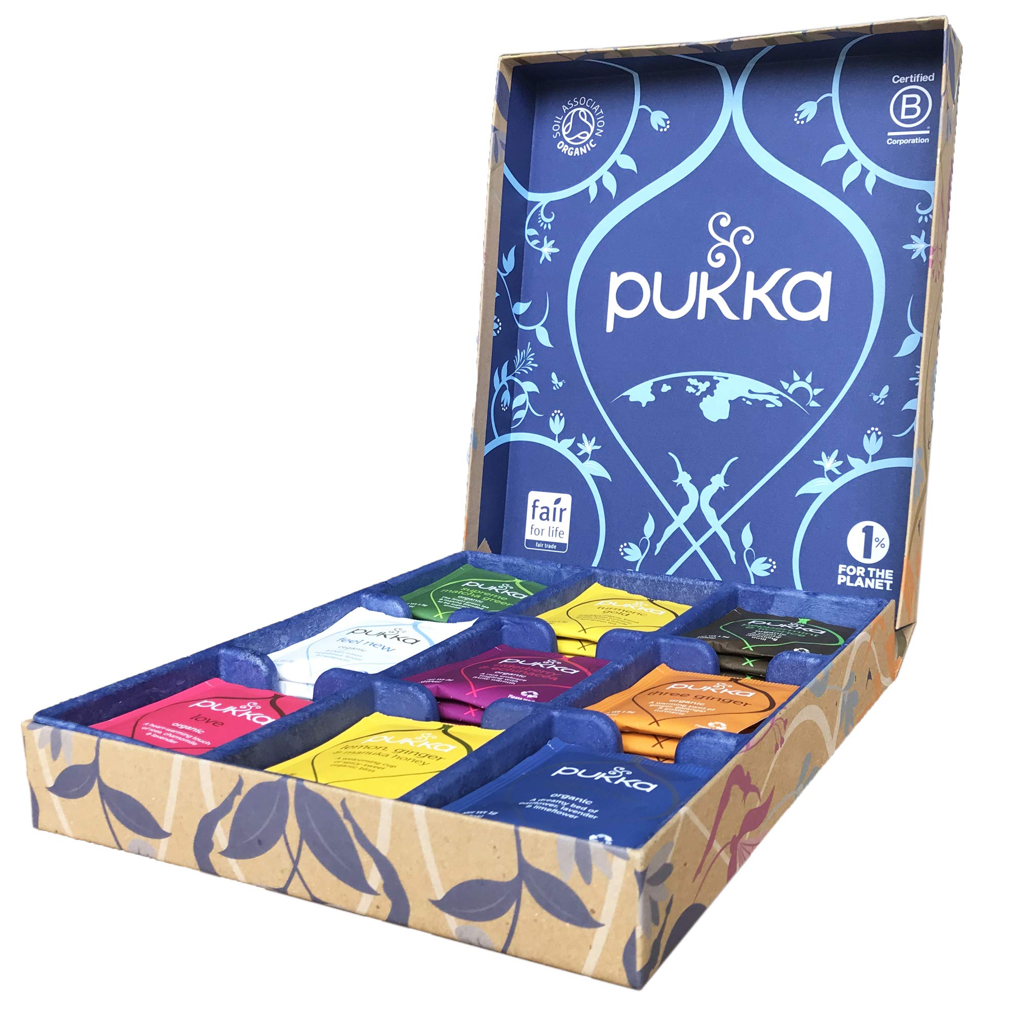 Pukka Herbs Tea Selection Gift Box, Collection of Organic Herbal Teas