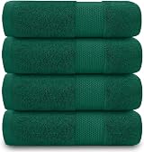 GC GAVENO CAVAILIA Hand Towels 700 GSM Egyptian Cotton Set of 4 Green 50x85